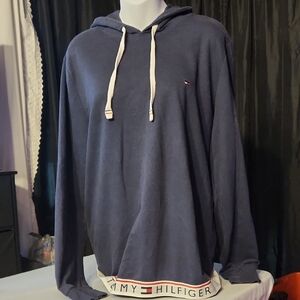Tommy Hilfiger Dark Blue Hoodie with Logo